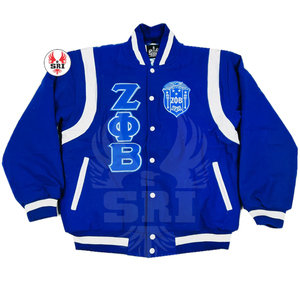 Personalizado Zeta Phi Beta Fabricante de alta calidad bordado mangas de cuero Letterman Varsity chaquetas hombres Varsity chaquetas personalizadas - Product Image 2