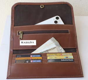 Designer Handmade <b>Wallet</b> Genuine Leather Clutch <b>Wallet</b> <b>Purse</b> for <b>Ladies</b> Stylish Hand <b>Wallet</b> - Product Image 3