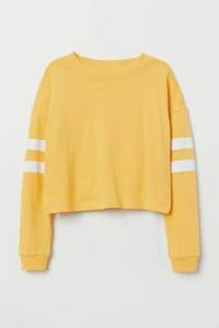 Sudadera corta de mujer de algodón 100% más vendida, sudadera de manga larga con hombros descubiertos - Product Image 3