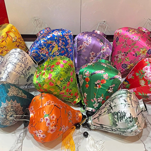 Linterna de seda hecha a mano marco de bambú linternas vietnamitas para el hogar jardín fiesta y restaurante Decoración - Product Image 1