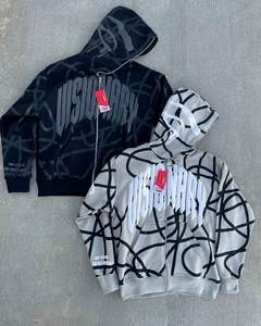 Meilleure vente à bas prix, à la mode, sweat à capuche avec impression bouffante en gros, sweats à capuche de haute qualité 100% coton pour hommes, nouveau - Product Image 5