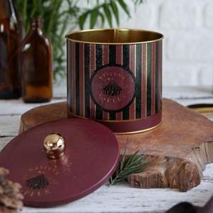 Recipiente de Metal Vintage Circus Elegance 3.5L con mango de perilla redonda de 175x155mm Mango de perilla de recipiente redondo de Metal Ø 175x155mm - Product Image 4