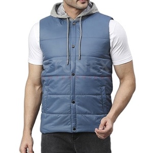 2026 New Design Men Puffer <b>Vest</b> High Quality Best Selling Winter Warm Custom Drawstring Puffer <b>Vest</b> for Men - Product Image 1