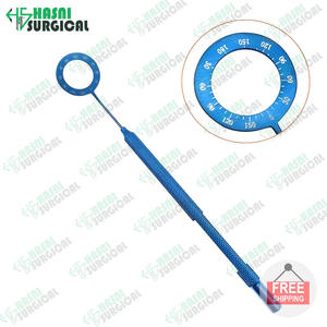 Anneaux de mesure de Mendez, instrument chirurgical ophtalmique manuel, titane avec pinces en acier inoxydable, certifié CE - Product Image 3