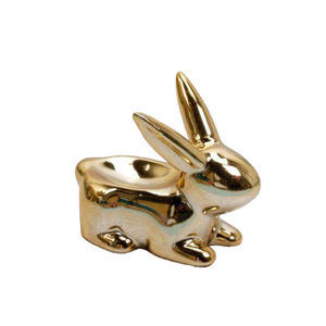 Premium Easter Bunny Set of 2 Figures for Easter Decoration Decorative Stand Figures Bunnies Easter <b>Egg</b> Metal Sculptures Gifts - Product Image 2