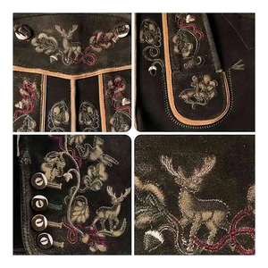 Bavarian Garments New Arrival <b>Men</b> Hot Traditional Octoberfest Bavarian Lederhosen <b>Shorts</b> Custom Unique Lederhosen <b>Shorts</b> - Product Image 5