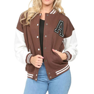 Veste universitaire pour femmes, manteau bombardier Letterman personnalisé, veste de baseball à la mode en gros, vêtements d'extérieur pour équipes, clubs et marques - Product Image 5