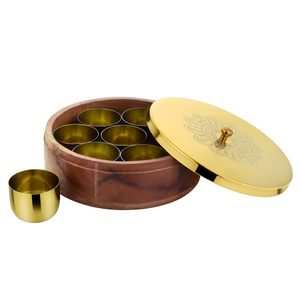 Especiero de Plástico PP de Diseño Marrón Artesanal, Ecológico, Apto para Lavavajillas, Estilo Moderno para Cocina y Comedor - Product Image 1