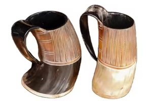 Taza de Cuerno de Búfalo de Lujo Estilo Americano, Diseño Creativo, Excelente Calidad, Pulida, Accesorios de Bar, Suministro al por Mayor, Artículos para Bebidas - Product Image 6