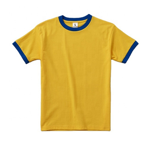 เสื้อยืดผ้าฝ้ายแขนสั้นเข้ารูปพิมพ์ดิจิตอลสีตัดกับทุกเพศ - Product Image 6