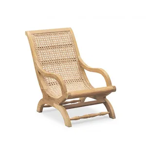 Tembel sandalyeler katı tik ahşap kapı veranda bahçe mobilyaları-Nino uzun sandalye