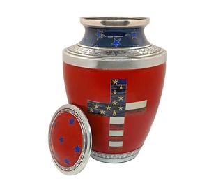 โกศใส่เถ้ากระดูกรูปธงชาติอเมริกันสำหรับผู้ใหญ่200ลูกบาศก์นิ้วสำหรับขี้เถ้า - Product Image 3