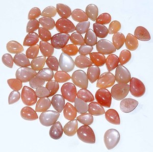 Pierre précieuse naturelle pour bijoux Cabochons de pierre de soleil dorée naturelle Prix d'usine de pierres précieuses en vrac de l'exportateur indien - Product Image 3