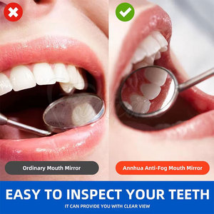 Espejo Bucal Dental de Precisión, Vidrio Antivaho, Mango de Acero Inoxidable, Herramienta Profesional para Examen Dental - Product Image 5