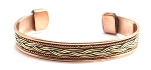 High Quality <b>Copper</b> Bracelet <b>Bangle</b> Luxurious Trendy Unisex Style Bracelet for Parties for Women and Men - Product Image 2