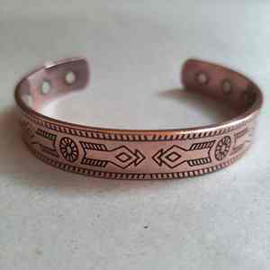 Handmade Pure <b>Copper</b> Health for <b>Bracelet</b> Solid Metal Fashion Bangle for <b>Men</b> and Women USA Price - Product Image 2