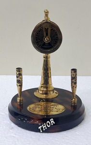 Antique Finish <b>Brass</b> Nautical Home Decor Metal Craft Ship Engine Telegraph with Pen Holder - Product Image 2
