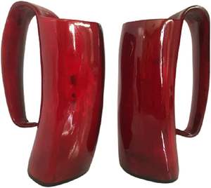 Mug à eau artisanal en corne de buffle pour une vie éco-responsable, corne de buffle polie de style viking, à thème animalier - Product Image 1