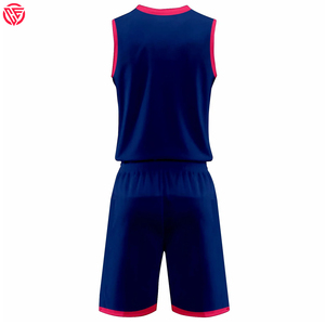 Uniformes de basket-ball personnalisés de haute qualité, 100% polyester, manches courtes, imprimés, respirants, confortables, vente chaude - Product Image 6