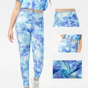Nuevos diseños de cintura alta Leggings de yoga Sublimación Logo Imprimir Mujeres Leggings Yoga Fitness Leggings transpirables - Product Image 4
