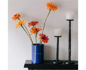 Florero Cilíndrico de Metal Plateado de Gran Diseño para Decoración de Mesa de Comedor, Uso Multipropósito, Maceta - Product Image 5