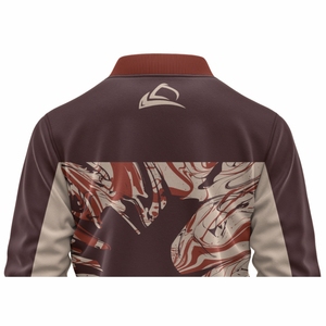 Vestes Letterman personnalisées brodées sur mesure avec accessoire de saison d'hiver à col montant - Product Image 4