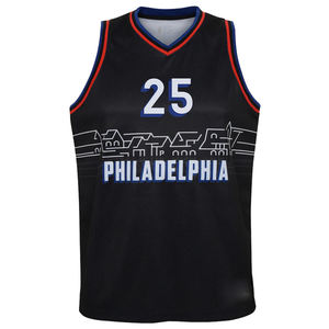 Diseño personalizado Quickdry negro blanco baloncesto Jersey diseño liso baloncesto camisetas para hombres - Product Image 5