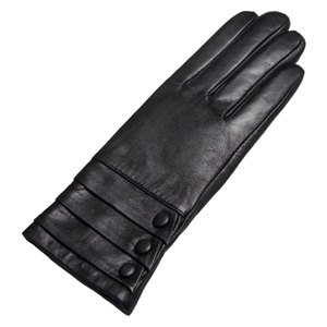 Gants thermiques en cuir de mouton 100% véritable, doublure douce de luxe, chauds pour l'hiver, mode, cyclisme, conduite, unisexe, vente en gros - Product Image 5
