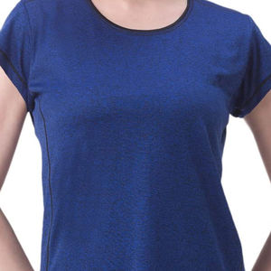 Nueva moda para mujer, camisetas holgadas con cuello redondo, camisetas de manga corta con cuello redondo de poliéster y algodón puro, ropa deportiva de media manga con cuello redondo - Product Image 5