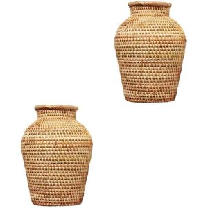 Maceta de mimbre tejida a mano al por mayor, cestas para macetas, decoración del hogar, cestas de mimbre, macetas para plantas de interior, Decoración de mesa - Product Image 4