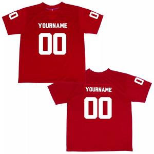 Maillots de football américain surdimensionnés personnalisés de haute qualité vêtements de sport en maille respirante courte optimale pour les clubs de groupes conception OEM - Product Image 5