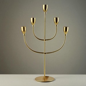 Portavelas de Metal de lujo moderno, para el hogar Decoración elegante, diseño de relámpago estilista para boda, Navidad, ocasiones especiales diarias - Product Image 2