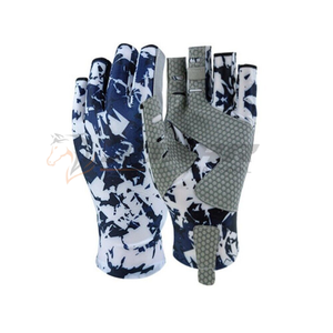 Gants de pêche durables avec paumes rembourrées, couche extérieure résistante au vent et sangles réglables pour une meilleure sécurité pendant les longues journées de pêche - Product Image 2