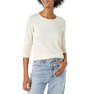 Vente en gros 100% laine pull femme col rond col V manches longues pull tricoté Style décontracté du Bangladesh - Product Image 1
