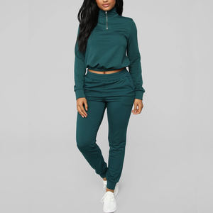 Conjunto Deportivo de Dos Piezas para Mujer, 100% Algodón, Transpirable, Ecológico, Antibacterial, de Secado Rápido, con Cierre, Superventas 2022 - Product Image 2