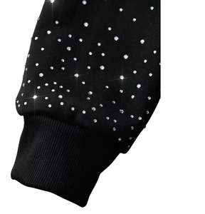 Sudadera con Capucha de Algodón 100% para Hombre, Estilo Vintage, Lavado Ácido, Dobladillo Deshilachado, Estampado con Pedrería, Diseño Urbano Personalizado, Efecto Desgastado por el Sol, Talla Grande, Otoño - Product Image 5