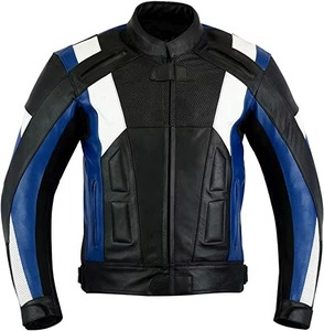 Chaquetas de Motociclismo de Cuero Vacuno de Alta Calidad, Chaqueta de Motociclista Deportiva Transpirable para Hombre - Product Image 1