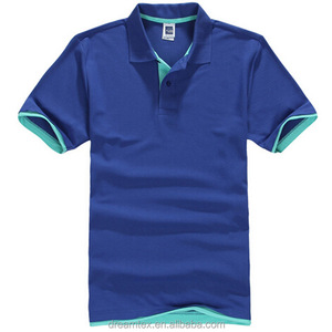 T-shirt polo simple vierge pour hommes avec logo OEM personnalisé imprimé sur un design - Product Image 2