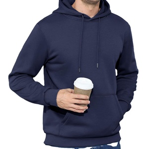 Vente en gros de sweats à capuche personnalisés pour femmes, en polaire, d'hiver, longs, décontractés, respirants, épais, unis, coupe oversize, à capuche courte sur le devant - Product Image 1