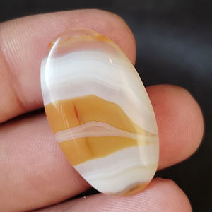 Haute qualité Botswana naturel jaune Agate Cabochon 5-8mm mélange forme toutes les tailles pierres précieuses de guérison bijoux pour pendentif collier - Product Image 1