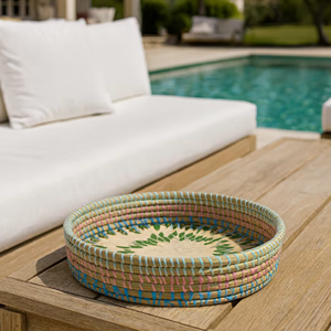 Impresionante bandeja redonda para servir algas marinas con base de nácar para mesa de centro, decoración del hogar de Vietnam - Product Image 6