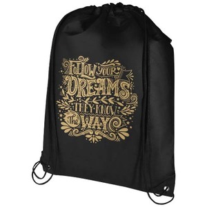 Mai zaino con coulisse promozionale RPET per sport e altre attività all'aperto - Product Image 3