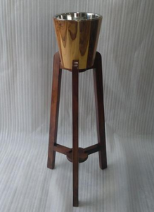 Cubo de hielo redondo de acero hecho a mano de latón AK con soporte de montaje en Juego de 3 con acabado multicolor para uso en bares y hoteles - Product Image 6