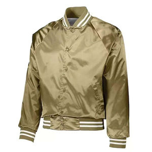 Veste légère en satin pour hommes Veste en satin imperméable, coupe-vent et respirante pour l'hiver avec col montant et design OEM Veste en satin pour hommes - Product Image 6