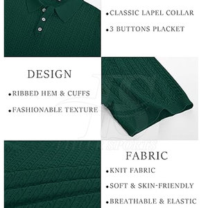 Nueva llegada de los hombres de secado rápido de punto para Polos único diseño de patrón sólido precio al por mayor - Product Image 5