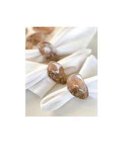 ห่วงใส่ผ้าเช็ดปากทำจากเรซินตกแต่งลายดอกไม้สำหรับงานปาร์ตี้ในสวนและงานรับประทานอาหารที่หรูหรากลางแจ้ง - Product Image 1