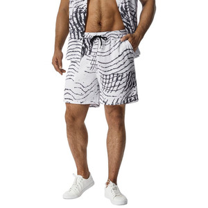 ชุดลำลองฮาวายสำหรับผู้ชาย ผ้าซาตินพิมพ์ลาย 100% ระบายอากาศได้ดี สวมใส่ง่าย สไตล์สตรีทแฟชั่น กางเกงขาสั้น ดีไซน์ปรับแต่งได้ ไซส์พลัส - Product Image 5