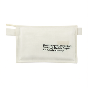 Borsa da Toilette in Tela Riciclata Goppo, Pochette Sostenibile per Gadget, Accessorio Ecologico - Product Image 2