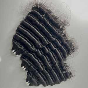 Super pas cher double dessiné vague profonde faisceaux vierges crus remy 100% extensions de cheveux humains vietnamiens - Product Image 4