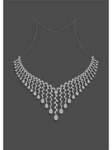 The All New Simulated Diamond Super Big Gemstone <b>Necklace</b> 925 Sterling Silver Party <b>Necklace</b> Yellow Square Zircon Pendant Neckla - Product Image 3